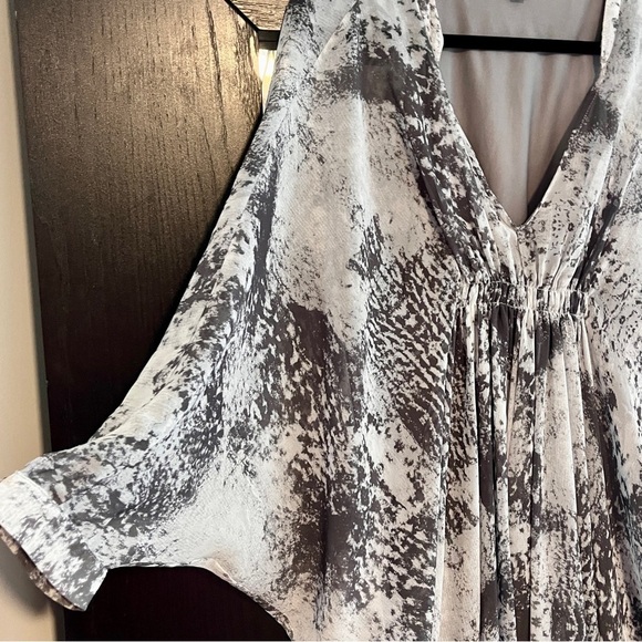 H By Halston Grey & White Dress Size Large - Picture 7 of 16